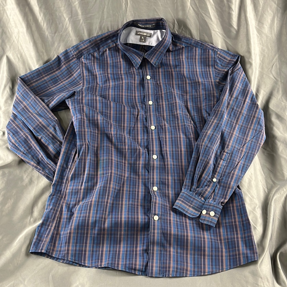 Eddie Bauer Long Sleeve Button-Down Shirt | Medium